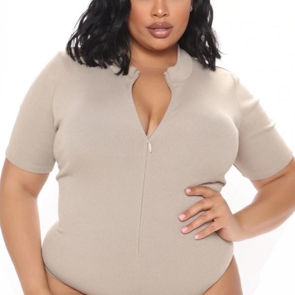 NWT Zip Front Bodysuit - Picture 1 of 15